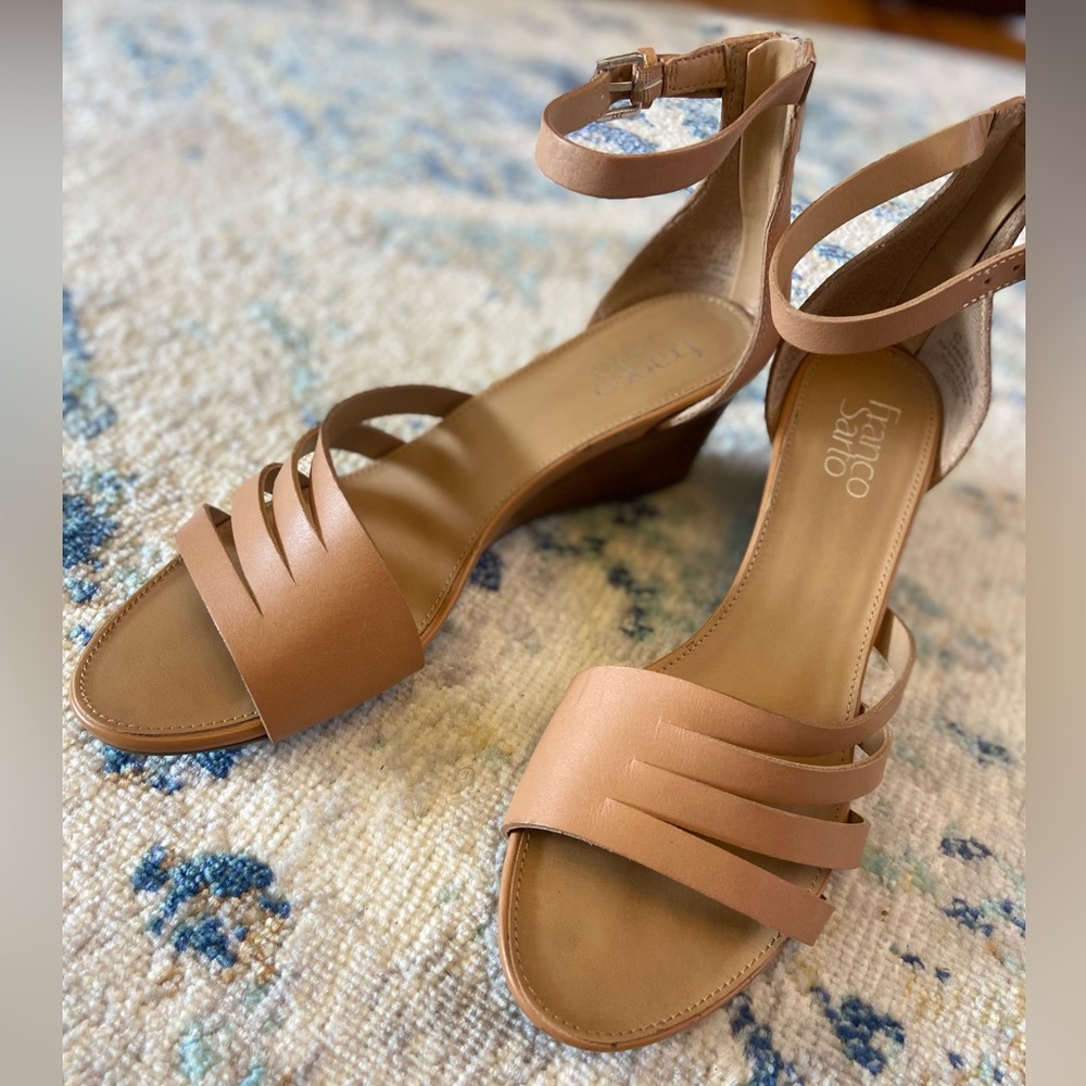 Franco Sarto Tan Strappy Sandals